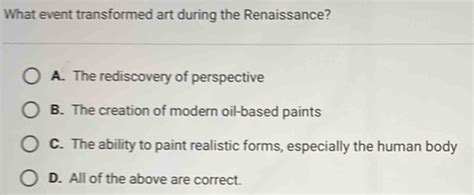 What Event Transformed Art during the Renaissance: A Multi-Faceted Analysis