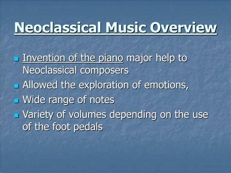 What Is Neoclassical Music: An Examination of Its Essence and Contexts